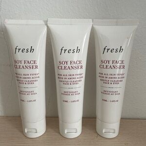 3Fresh Soy Face Cleanser 1.7 oz 50mL Lot Of 3  foil sealed under cap